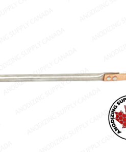 Titanium Shaft with Copper Hook for Aluminum Anodizing 18" long