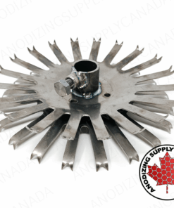 Titanium Disc for Aluminum Anodizing 20 Station Dished Disc Center