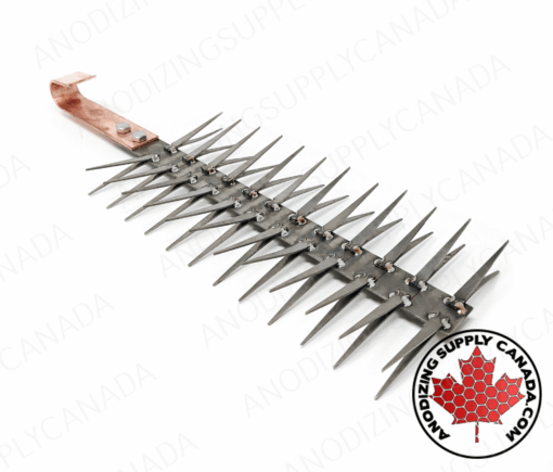 2-Sided Titanium Rack for Aluminum Anodizing